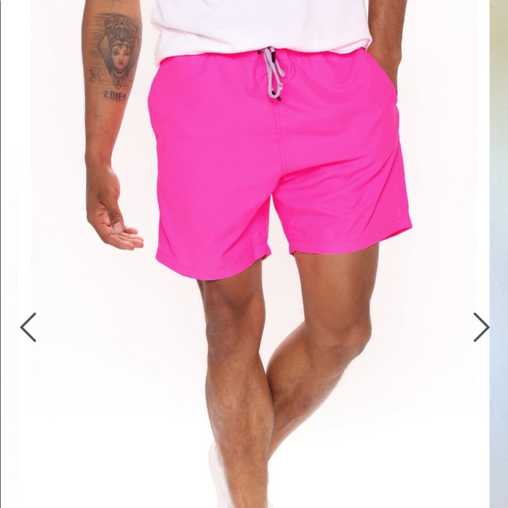 Neon pink Fashion Nova Men’s shorts